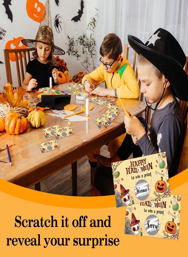 YQV Halloween Scratch Off Cards-Spooky Party Games for Adults, Pumpkin Web Theme Birthday Baby Shower Party Decorations Supplies-A05 - Image 5